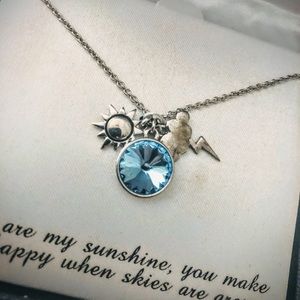 Sun & cloud charm necklace 🌩☀️